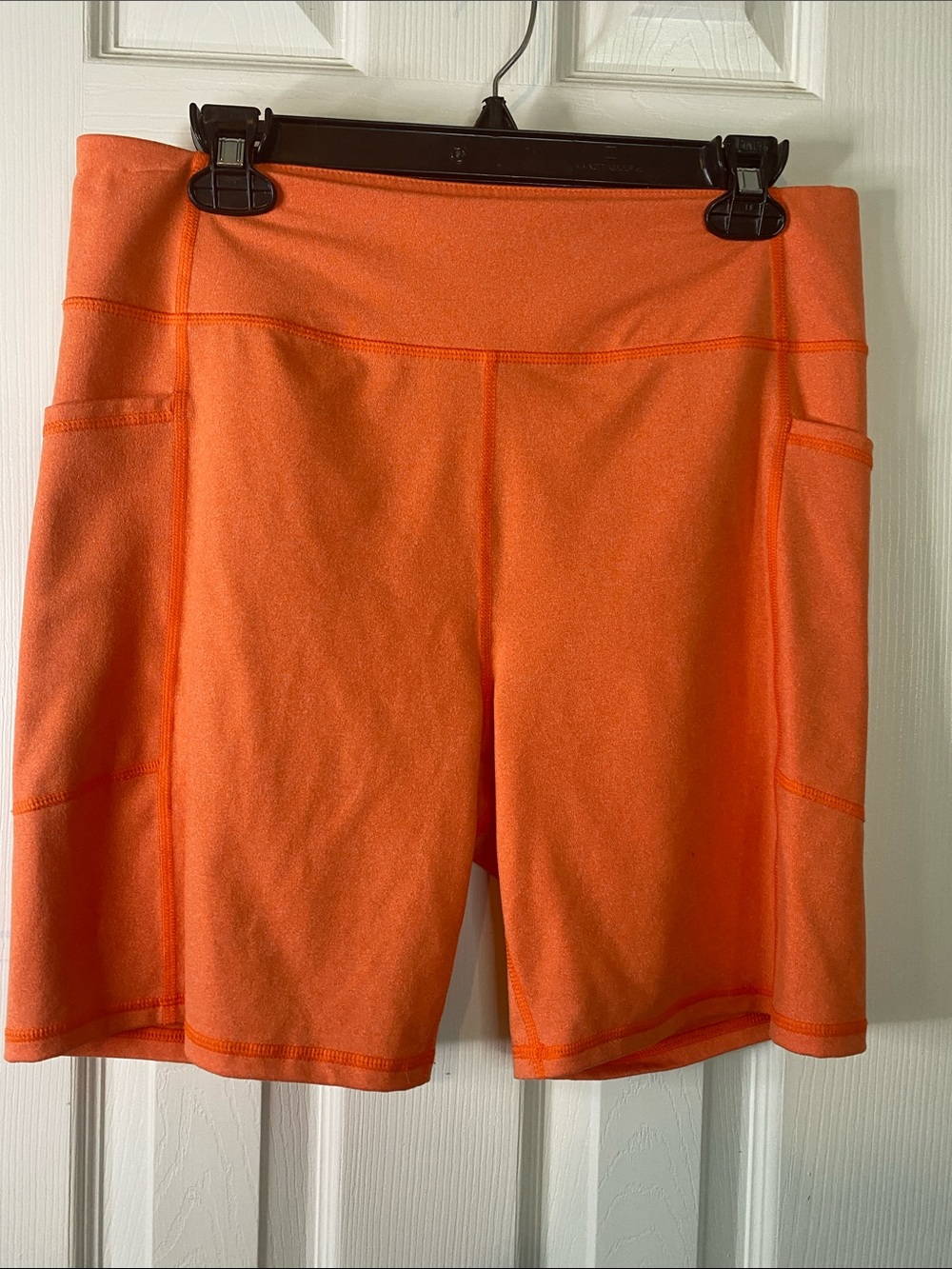 tek gear Bright Orange Women's Bike Shorts with Side Pockets